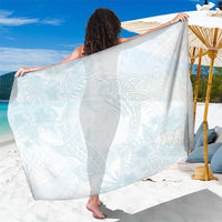 Polynesia Sarong Sharks Duo Tropical Off White