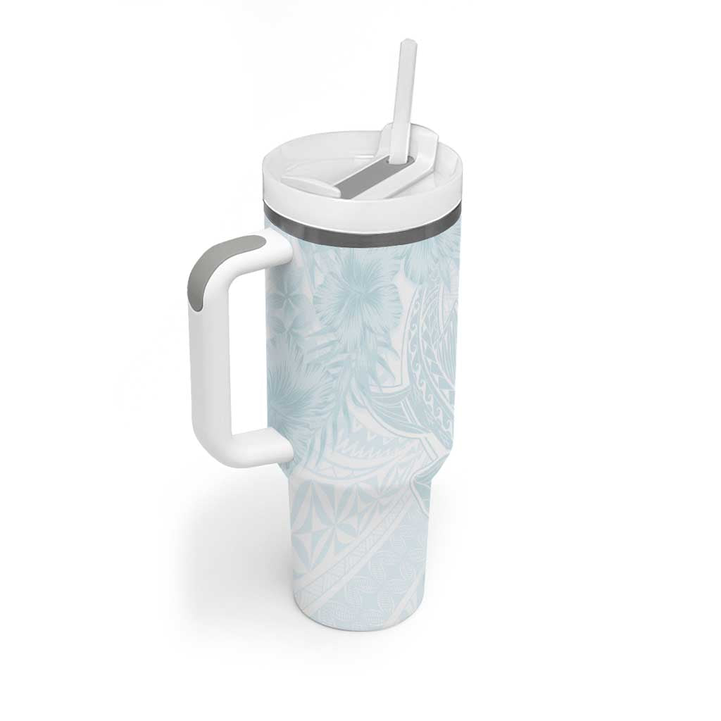 Polynesia Tumbler With Handle Sharks Duo Tropical Off White
