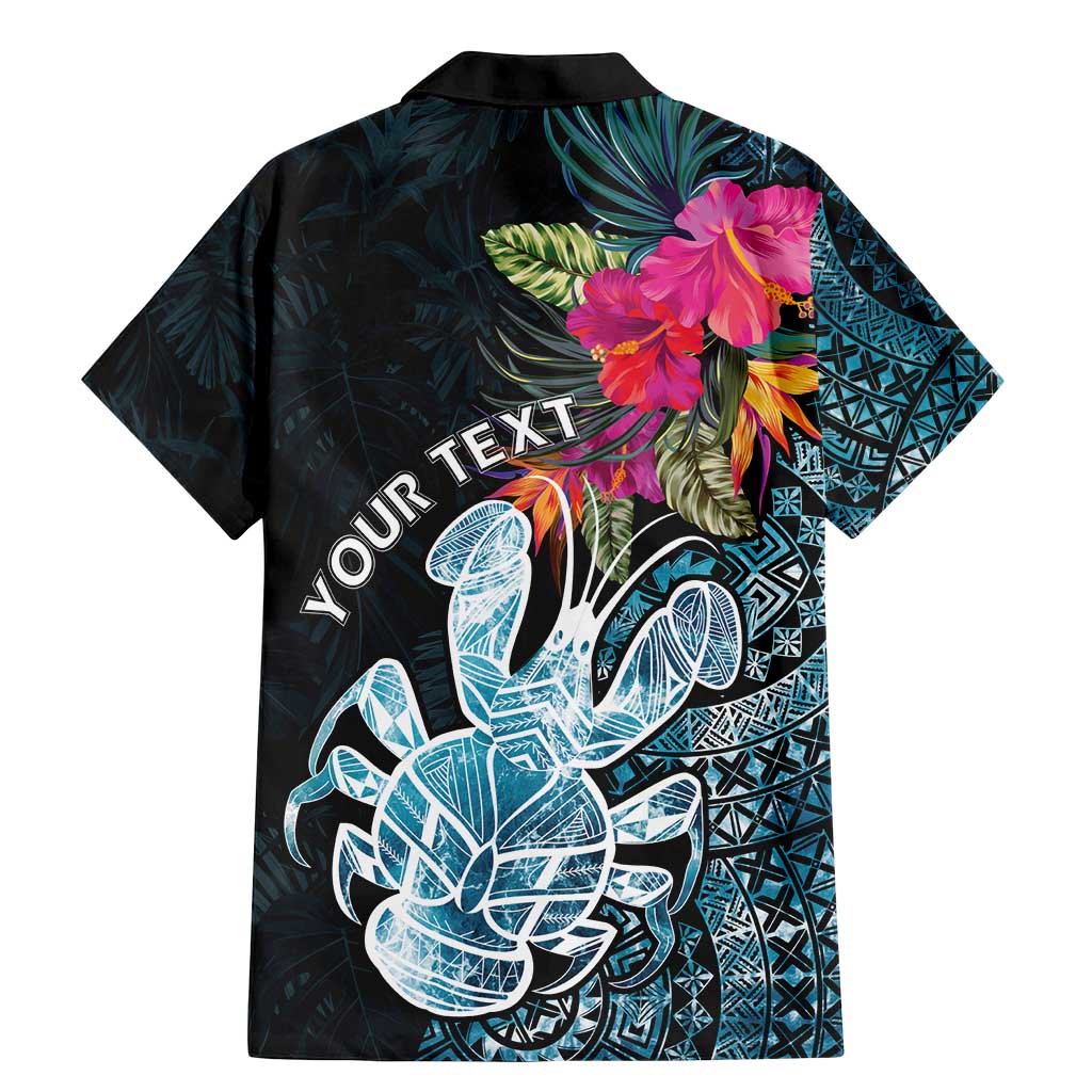 Niue Personalised Family Matching Mermaid Dress and Hawaiian Shirt Hiapo Mix Coconut Crab LT7 - Polynesian Pride
