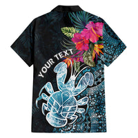 Niue Personalised Family Matching Short Sleeve Bodycon Dress and Hawaiian Shirt Hiapo Mix Coconut Crab LT7 - Polynesian Pride
