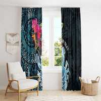 Niue Personalised Window Curtain Hiapo Mix Coconut Crab
