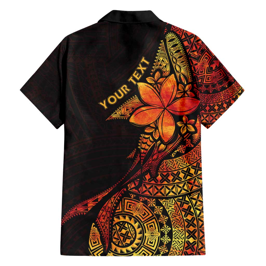 Niue Fakaalofa Atu Personalised Family Matching Puletasi and Hawaiian Shirt Whale Hiapo Fiery Motif LT7 - Polynesian Pride