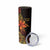 Niue Fakaalofa Atu Skinny Tumbler Whale Hiapo Fiery Motif