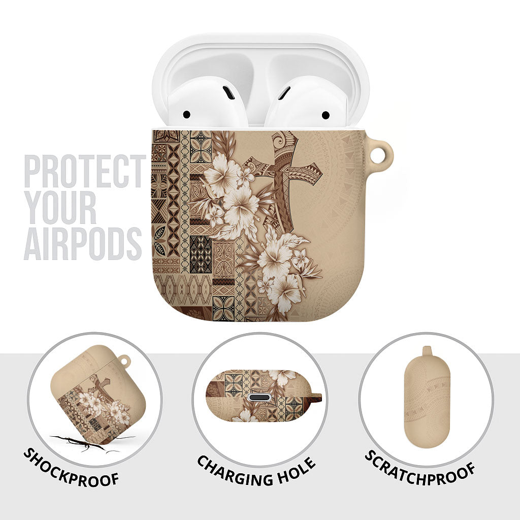 Samoa AIGA Mamanu Siapo Malu Motifs AirPods Case LT7 - Polynesian Pride