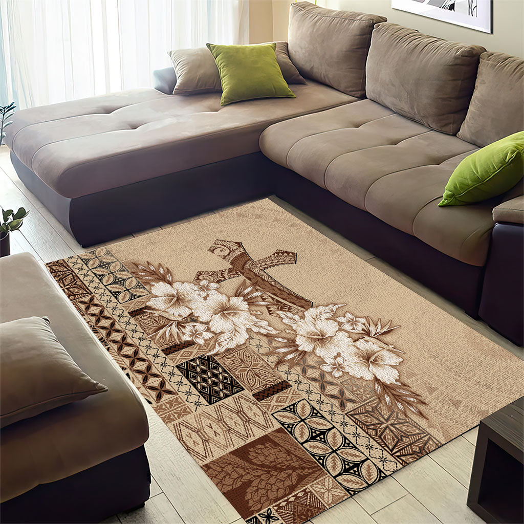 Samoa AIGA Mamanu Siapo Malu Motifs Area Rug LT7 - Polynesian Pride