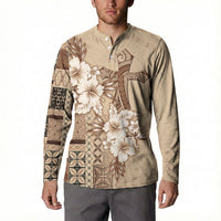 Samoa AIGA Mamanu Siapo Malu Motifs Button Sweatshirt LT7 - Polynesian Pride