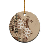 Samoa AIGA Mamanu Siapo Malu Motifs Ceramic Ornament LT7 - Polynesian Pride