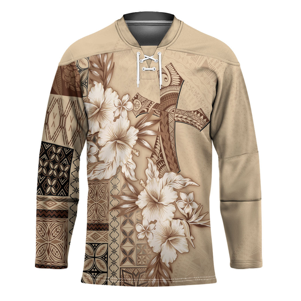 Samoa AIGA Mamanu Siapo Malu Motifs Hockey Jersey