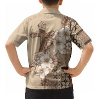 Samoa AIGA Mamanu Siapo Malu Motifs Kid Hawaiian Shirt LT7 - Polynesian Pride