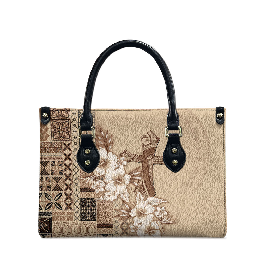Samoa AIGA Mamanu Siapo Malu Motifs Leather Bag LT7 - Polynesian Pride