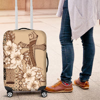 Samoa AIGA Mamanu Siapo Malu Motifs Luggage Cover LT7 Beige - Polynesian Pride
