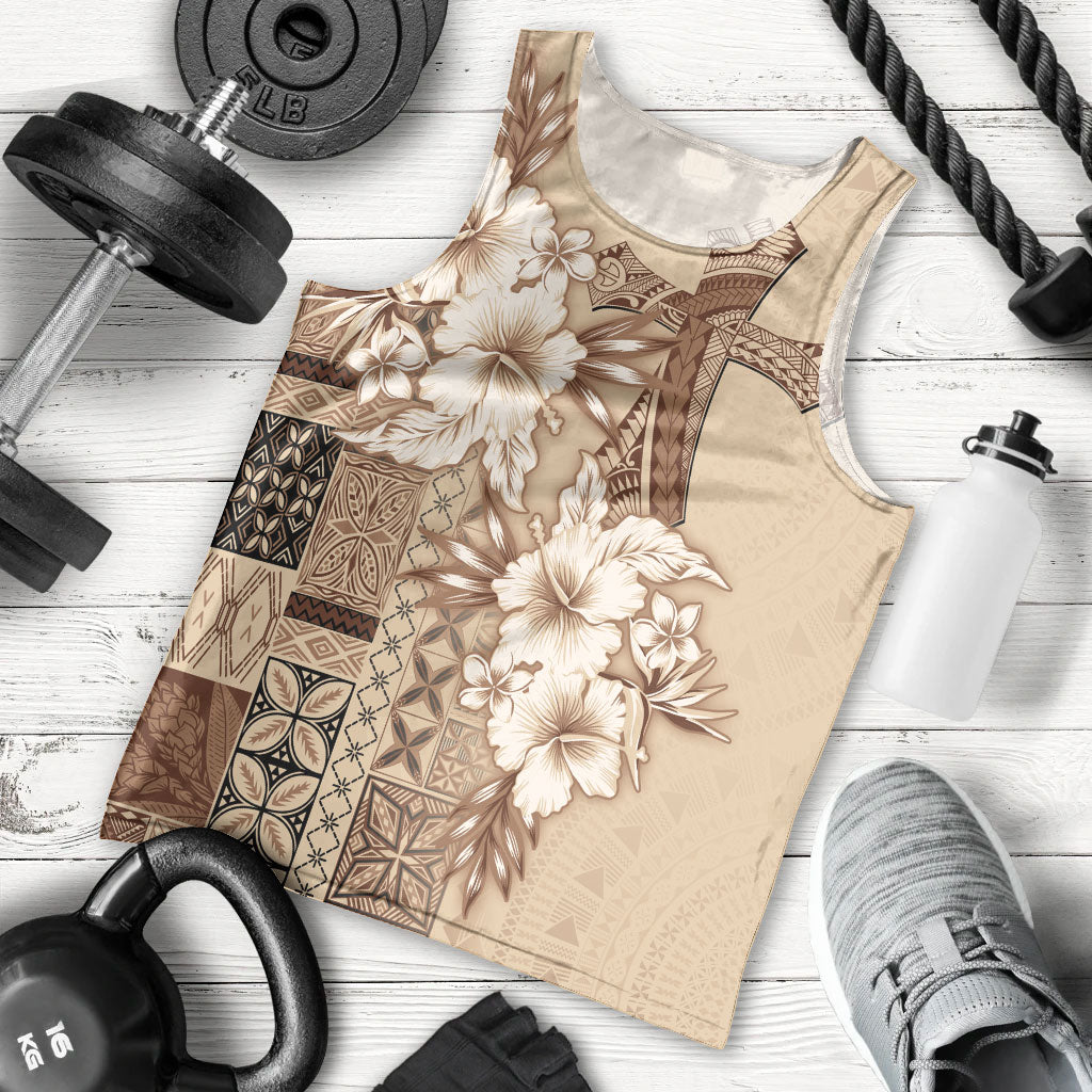 Samoa AIGA Mamanu Siapo Malu Motifs Men Tank Top