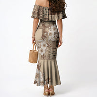 Samoa AIGA Mamanu Siapo Malu Motifs Mermaid Dress LT7 - Polynesian Pride