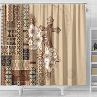Samoa AIGA Mamanu Siapo Malu Motifs Shower Curtain LT7 - Polynesian Pride