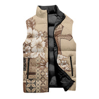 Samoa AIGA Mamanu Siapo Malu Motifs Sleeveless Puffer Jacket LT7 - Polynesian Pride