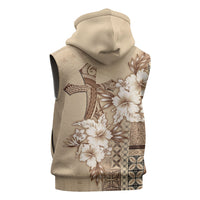Samoa AIGA Mamanu Siapo Malu Motifs Sleeveless Zip Hoodie LT7 - Polynesian Pride