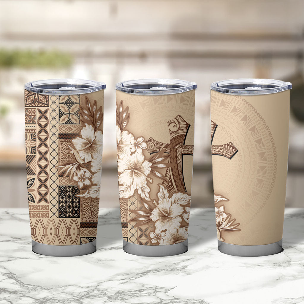 Samoa AIGA Mamanu Siapo Malu Motifs Tumbler Cup LT7 - Polynesian Pride