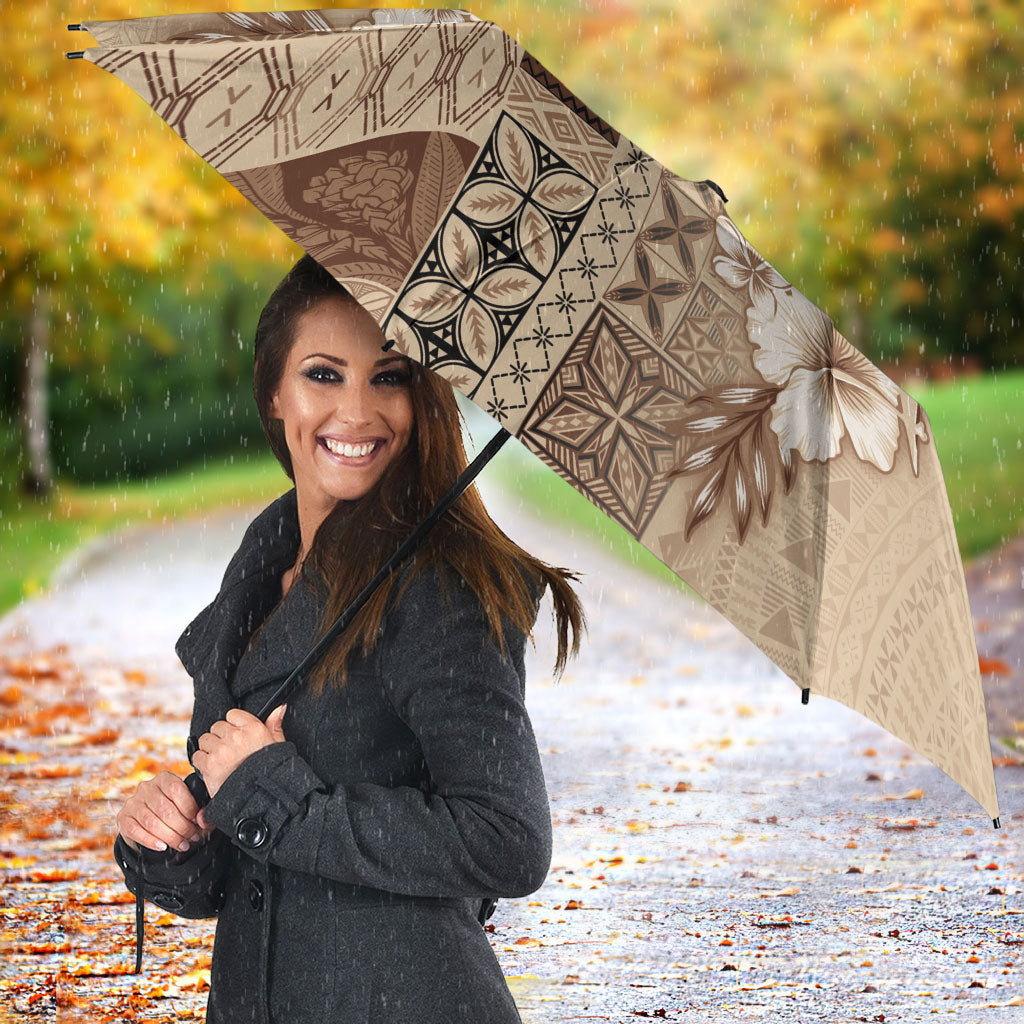 Samoa AIGA Mamanu Siapo Malu Motifs Umbrella LT7 - Polynesian Pride