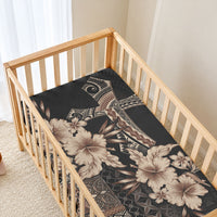 Samoa AIGA Mamanu Siapo Malu Motifs Baby Bed Cover Black Ver LT7 - Polynesian Pride
