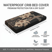 Samoa AIGA Mamanu Siapo Malu Motifs Baby Bed Cover Black Ver LT7 - Polynesian Pride
