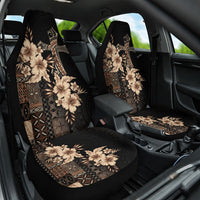Samoa AIGA Mamanu Siapo Malu Motifs Car Seat Cover Black Ver LT7 One Size Black - Polynesian Pride