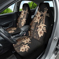 Samoa AIGA Mamanu Siapo Malu Motifs Car Seat Cover Black Ver LT7 - Polynesian Pride