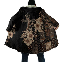 Samoa AIGA Mamanu Siapo Malu Motifs Cloak Black Ver LT7 - Polynesian Pride
