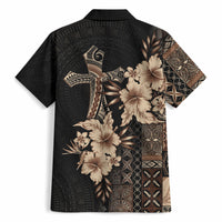 Samoa AIGA Mamanu Siapo Malu Motifs Hawaiian Shirt Black Ver LT7 - Polynesian Pride