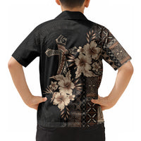 Samoa AIGA Mamanu Siapo Malu Motifs Hawaiian Shirt Black Ver LT7 - Polynesian Pride