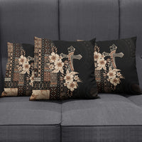 Samoa AIGA Mamanu Siapo Malu Motifs Pillow Cover Black Ver LT7 - Polynesian Pride