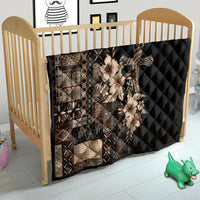 Samoa AIGA Mamanu Siapo Malu Motifs Quilt Black Ver