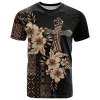 Samoa AIGA Mamanu Siapo Malu Motifs T Shirt Black Ver LT7 Black - Polynesian Pride