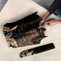 Samoa AIGA Mamanu Siapo Malu Motifs Umbrella Black Ver LT7 - Polynesian Pride