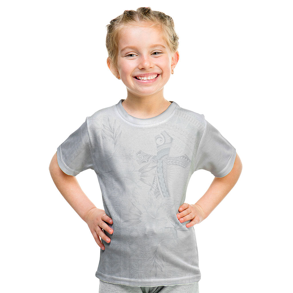 Samoa AIGA Mamanu Siapo Malu Motifs Kid T Shirt Lotu a Tamaiti White Ver