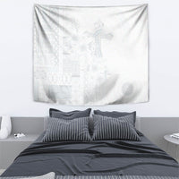 Samoa AIGA Mamanu Siapo Malu Motifs Tapestry Lotu a Tamaiti White Ver LT7 - Polynesian Pride
