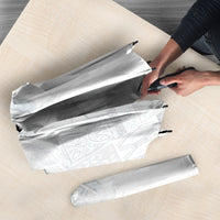 Samoa AIGA Mamanu Siapo Malu Motifs Umbrella Lotu a Tamaiti White Ver LT7 - Polynesian Pride
