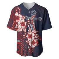 Samoa AIGA Mamanu Siapo Malu Motifs Baseball Jersey Flag Color LT7 Navy Blue - Polynesian Pride