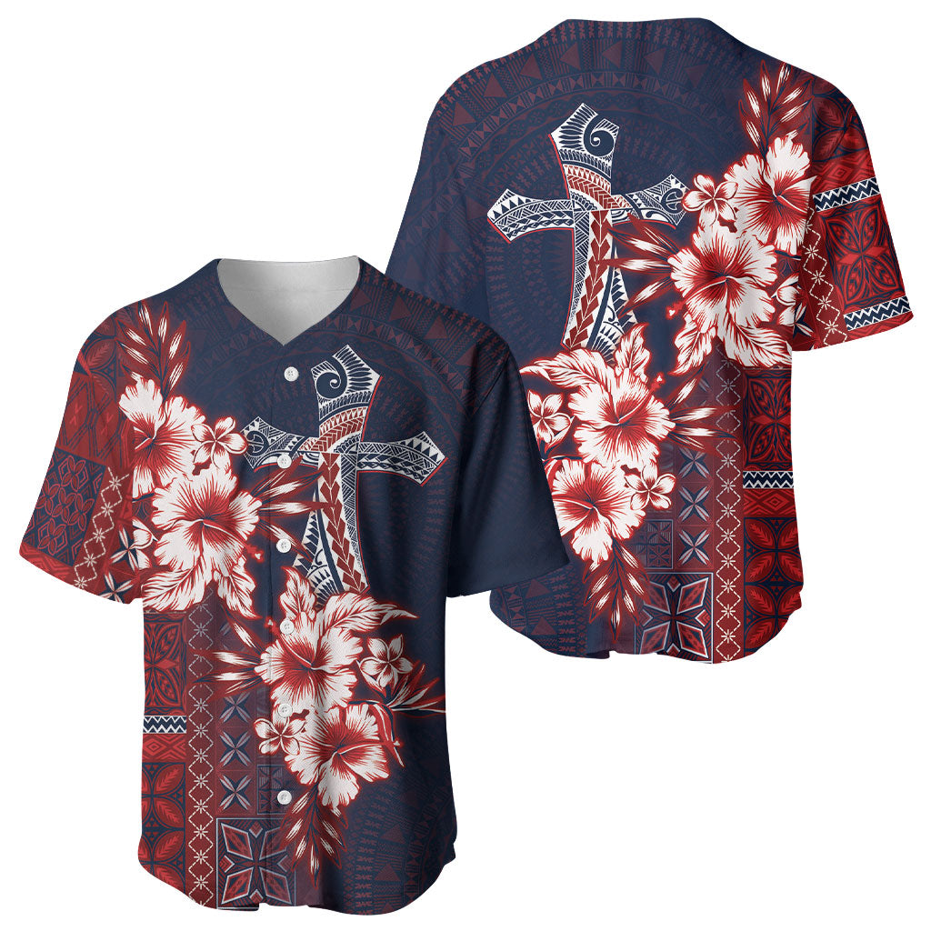 Samoa AIGA Mamanu Siapo Malu Motifs Baseball Jersey Flag Color LT7 - Polynesian Pride