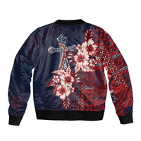 Samoa AIGA Mamanu Siapo Malu Motifs Bomber Jacket Flag Color LT7 - Polynesian Pride