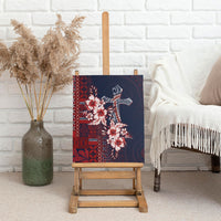 Samoa AIGA Mamanu Siapo Malu Motifs Canvas Wall Art Flag Color LT7 - Polynesian Pride