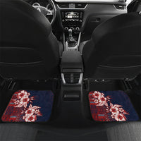 Samoa AIGA Mamanu Siapo Malu Motifs Car Mats Flag Color LT7 Set 2pcs - Back Navy Blue - Polynesian Pride
