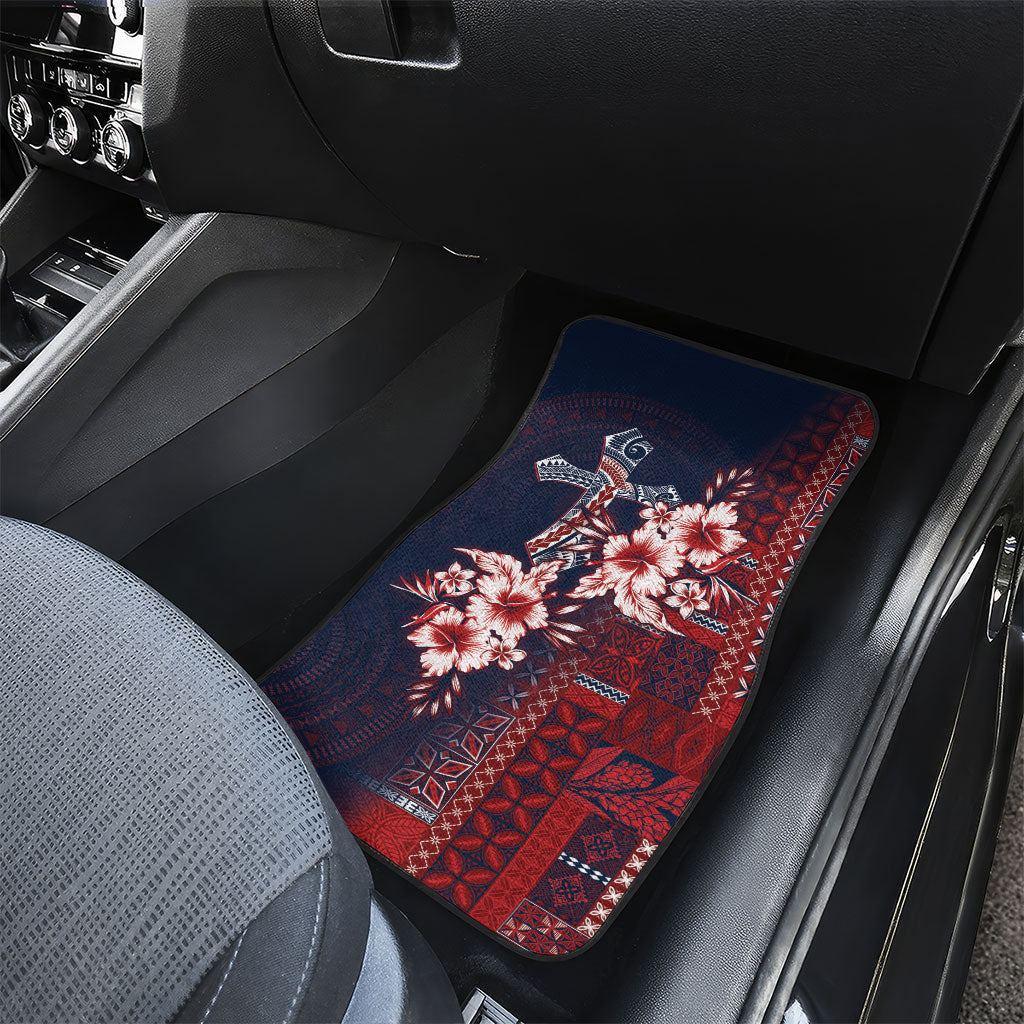 Samoa AIGA Mamanu Siapo Malu Motifs Car Mats Flag Color LT7 - Polynesian Pride