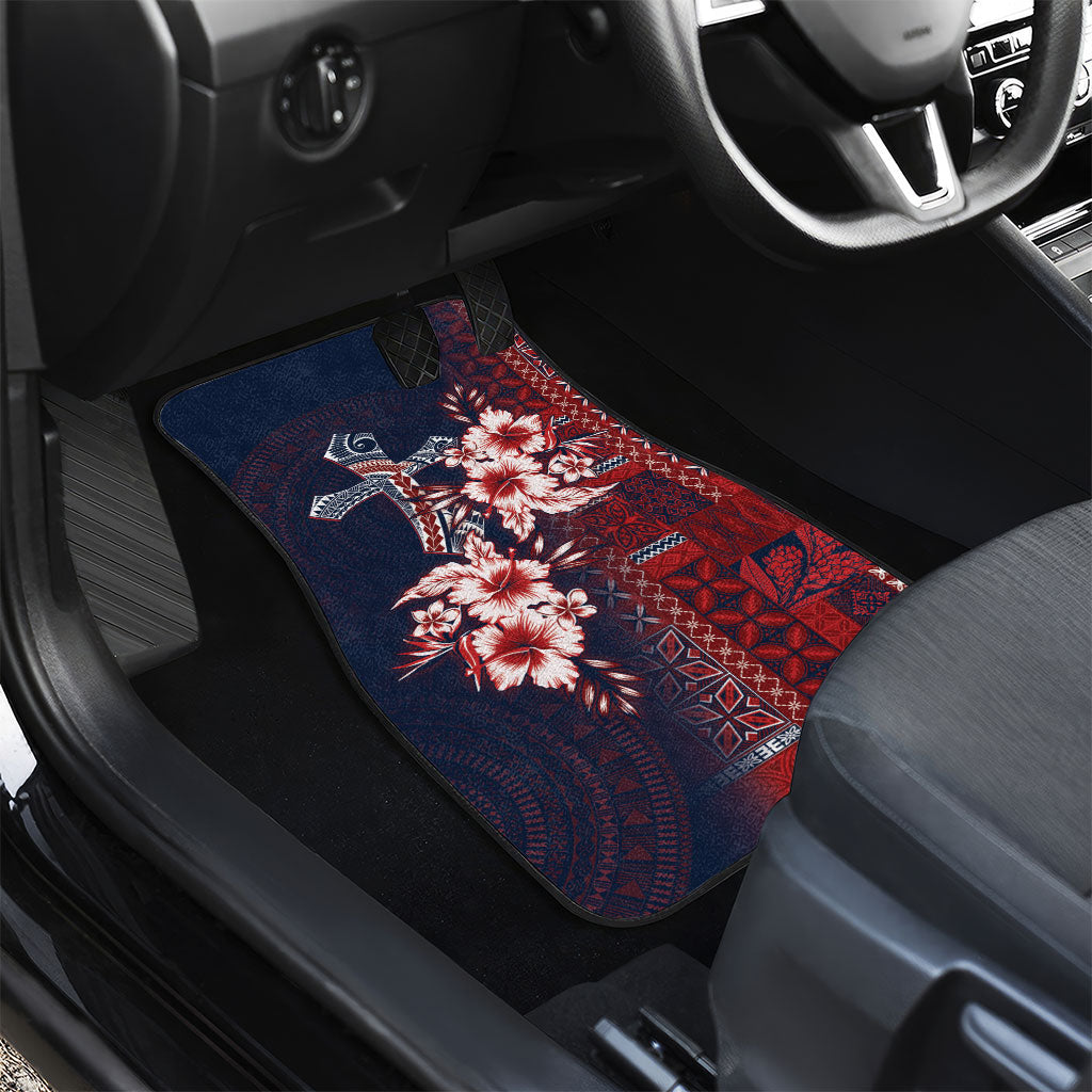 Samoa AIGA Mamanu Siapo Malu Motifs Car Mats Flag Color LT7 - Polynesian Pride