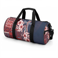 Samoa AIGA Mamanu Siapo Malu Motifs Duffle Bag Flag Color LT7 - Polynesian Pride