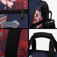 Samoa AIGA Mamanu Siapo Malu Motifs Duffle Bag Flag Color LT7 - Polynesian Pride