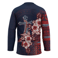 Samoa AIGA Mamanu Siapo Malu Motifs Hockey Jersey Flag Color LT7 - Polynesian Pride