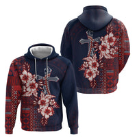 Samoa AIGA Mamanu Siapo Malu Motifs Hoodie Flag Color LT7 - Polynesian Pride