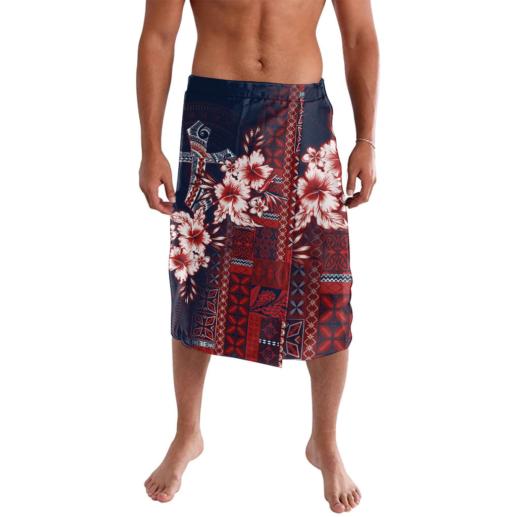 Samoa AIGA Mamanu Siapo Malu Motifs Lavalava Flag Color LT7 Navy Blue - Polynesian Pride