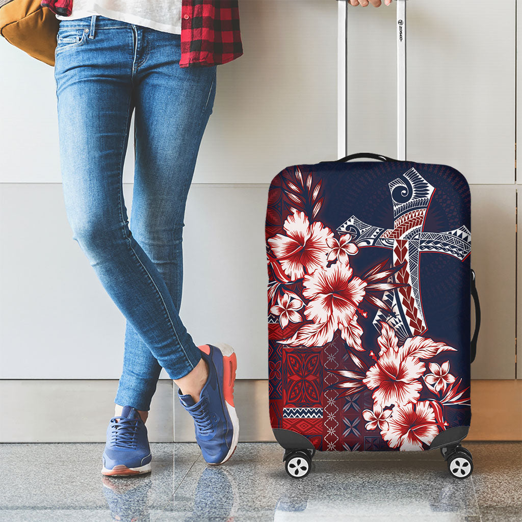 Samoa AIGA Mamanu Siapo Malu Motifs Luggage Cover Flag Color LT7 - Polynesian Pride