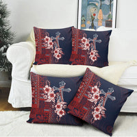 Samoa AIGA Mamanu Siapo Malu Motifs Pillow Cover Flag Color LT7 - Polynesian Pride